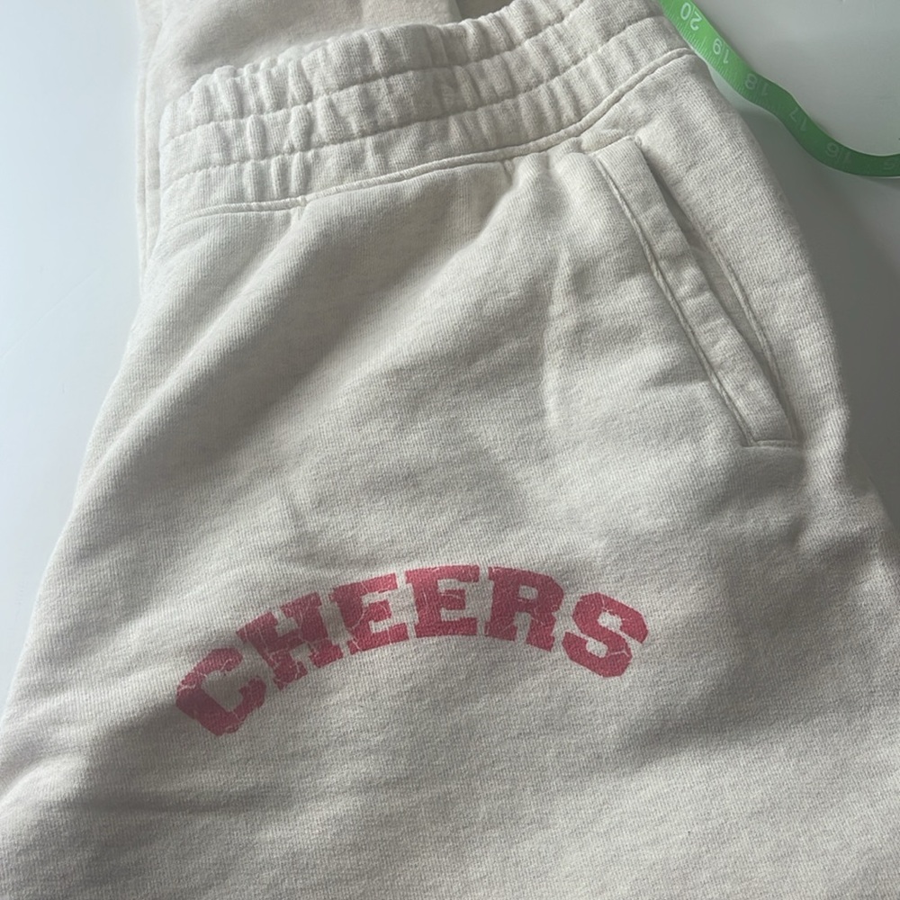 Aerie Offline Throwback Fleece Joggers Sweatpants Cheers XL